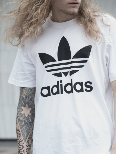 Koszulka Adicolor Classics Trefoil Adidas, Biały Regular Fit