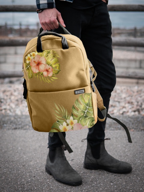 Plecak Pako, Blooming Hawaii Beige 18L