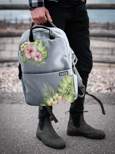Plecak Pako, Blooming Hawaii Grey 18L