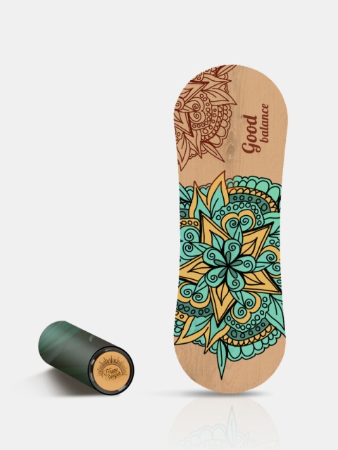 Trickboard L Good Balance z czarnym wałkiem, do balansownia