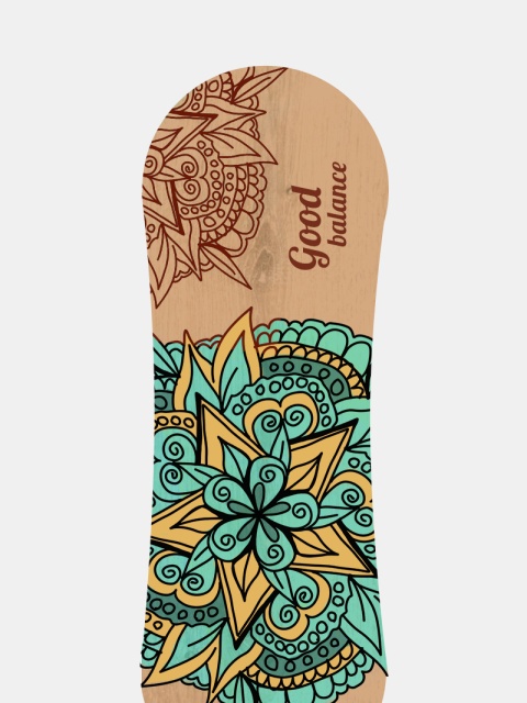 Trickboard L Good Balance z czarnym wałkiem, do balansownia