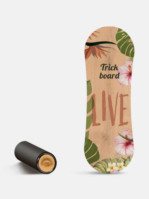 Trickboard L Live Totem z czarnym wałkiem, do balansownia