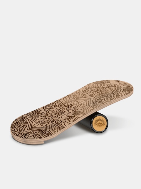 Trickboard L Warrior Totem z czarnym wałkiem, do balansownia